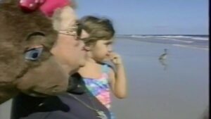 Miss Jackie and Sally Seal at New Smyrna Beach